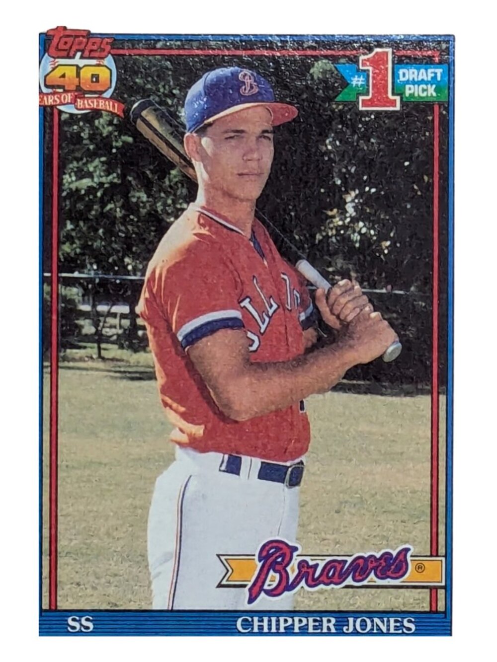1991 Topps Baseball Complete Factory Set 792 Cards Chipper Jones Rookie - Picture 5 of 7